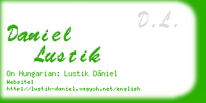 daniel lustik business card